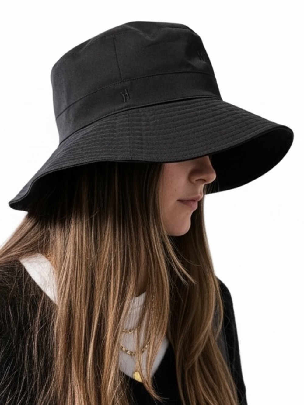 Hermès Milo L’Aventure Technical Bucket Hat Black Size 56—Water Resistant - Picture 15 of 15
